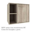 Ver imagem 4 de Conjunto para Banheiro 60 cm Barrique Lilies Móveis