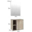 Ver imagem 2 de Conjunto para Banheiro 60 cm Barrique Lilies Móveis