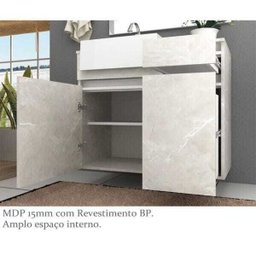 Conjunto para Banheiro com Tomada e LED 80 cm Lilies Móveis - 6