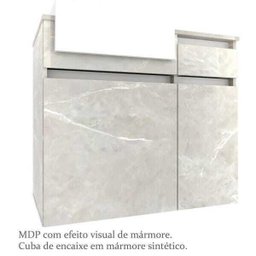 Conjunto para Banheiro com Tomada e LED 80 cm Lilies Móveis - 5