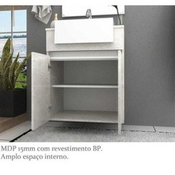 Conjunto para Banheiro com Tomada e Led 60 Cm Lilies Móveis - 6