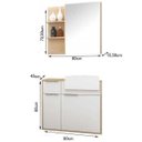 Ver imagem 2 de Conjunto para Banheiro com Tulha 80 Cm Faia Lilies Móveis