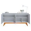 Ver imagem 3 de Aparador para Sala Buffet Ambiente Classic 1.8 Branco Acetinado - Imcal