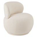 Ver imagem 1 de Poltrona Orgânica Aisha Base Fixa Bouclé Off White - Nexta Casa