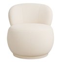 Ver imagem 6 de Poltrona Orgânica Aisha Base Fixa Bouclé Off White - Nexta Casa