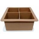 Ver imagem 5 de Forma de Gelo 4 Cubos Grandes Silicone Bebidas Whisky