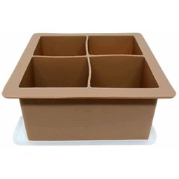 Forma de Gelo 4 Cubos Grandes Silicone Bebidas Whisky - 5