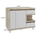 Ver imagem 2 de Gabinete para Banheiro 1 Porta 3 Gavetas 100cm Lilies Móveis