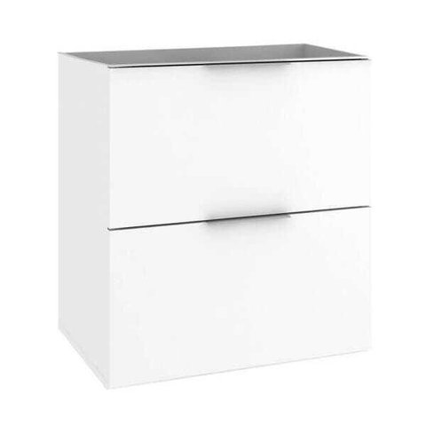 Gabinete para Banheiro 60 Cm 3 Gavetas Branco Lilies Móveis
