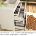 Ver imagem 3 de Gabinete para Banheiro 60 Cm 3 Gavetas Branco Lilies Móveis
