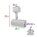 Ver imagem 2 de Trilho Eletrificado 1m + 5 Spot Branco Alumínio + LED MR11 BFrio ST2289
