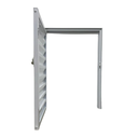 Ver imagem 3 de Abrigo Alçapão Portinhola Aluminio Branco 40x40 Linha25