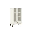 Ver imagem 2 de Armário Cristaleira Retrô 2 Portas Off White Lilies Móveis