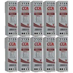 Kit 10 Rele Acoplador 220vca 1 Contato Reversivel Sibratec - 1