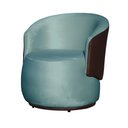 Ver imagem 2 de Kit 2 Poltronas para Recepção Decoração Sala Confortável - Veludo - Sv Decor:azul Turquesa