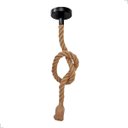 Ver imagem 1 de Pendente Corda de 1m Cru Sisal Natural Rústico Bivolt 1xe27
