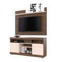 Ver imagem 1 de Conjunto Bancada Simpson com Painel Harris Natura Real/ Off White para TV 55 Polegadas