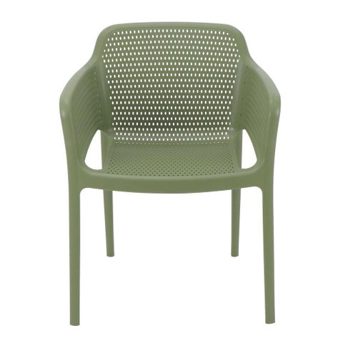 Cadeira Tramontina Gabriela Eco em Polipropileno Oceano Clean Verde Oliva