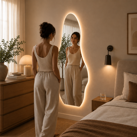 Espelho Aruba - Linha Polido - - com LED - 160x80
