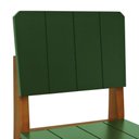 Ver imagem 2 de Cadeira Linhas Madeira Maciça Eucalipto Amêndoa Verde Musgo