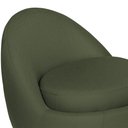 Ver mais imagens de Poltrona Decorativa Orgânica Kaira Base Fixa Linho Verde - Nexta Casa