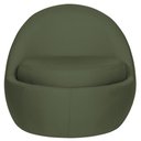 Ver imagem 6 de Poltrona Decorativa Orgânica Kaira Base Fixa Linho Verde - Nexta Casa