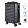 Mala de Bordo Pequena para Viagem em Abs Swiss Go Viena - Cadeado Integrado, Rodas Giro 360º - - 4