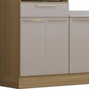 Ver imagem 6 de Armário Cozinha 6 Peças Cp01 e Tampo Mirella Freijó/cinammon L01 - Mpozenato