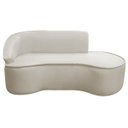 Ver imagem 2 de Kit Divã Recamier Orgânico Marrocos 200cm Lado Direito e 1 Poltronas Amore Linho