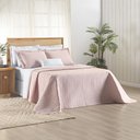 Ver imagem 1 de Kit Cobre Leito Colcha Marley Queen Dupla Face - Rosa