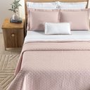 Ver imagem 2 de Kit Cobre Leito Colcha Marley Queen Dupla Face - Rosa