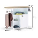 Ver imagem 4 de Tábua de Passar Roupa com Balcão Vitória Branco 107 Cm - Pallazio