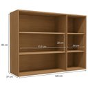 Ver imagem 4 de Armario Aereo 3 Portas 120 Cm Mdp Maxxi G766 Canela Kappesberg