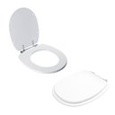 Ver imagem 2 de Assento Sanitário Tampa de Vaso Branco Mdf Laqueado Aspen para Bacia Deca