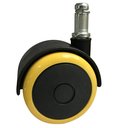 Ver imagem 4 de Kit C/05 Rodizio Semi Silicone Pu 55mm Amarelo/pr
