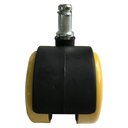 Ver imagem 5 de Kit C/05 Rodizio Semi Silicone Pu 55mm Amarelo/pr