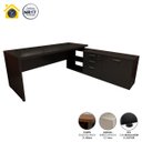Ver imagem 3 de Mesa de Escritório em L 190cm Tampo 40mm Balcão e 3 Gavetas