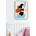 Ver imagem 2 de Quadro Decorativo Abstrato Mulher Biquíni Mar - 70x50cm:moldura Preta