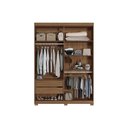 Ver imagem 6 de Guarda Roupa +cômoda 2 Peças Qc311 Jatobá - Santos Andirá