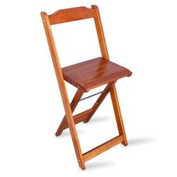 Jogo De Mesa Bistro Com 4 Cadeiras Dobravel Para Bar E Restaurante- Imbuia - 2