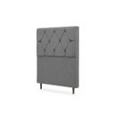 Ver imagem 4 de Cabeceira para Cama Solteiro Estofada ,088 ,Mts Zoe Vilajo: Suede Cinza