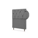 Ver imagem 5 de Cabeceira para Cama Solteiro Estofada ,088 ,Mts Zoe Vilajo: Suede Cinza