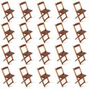 Ver imagem 2 de Kit de 10 Conjuntos de Mesa Dobrável 70x70 com 4 Cadeiras Imbuia - Tarimatã