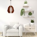 Ver imagem 2 de Luminária Teto tipo Pendente AMAZONAS MDF Completa -:Marrom