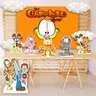 Kit display Decoração Garfield + Painel Lona Impressa 1,50m x 1,00m - 1