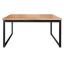 Ver imagem 1 de Mesa Escrivaninha para Home Office Metal Industrial 1,50m Nogal/preto Realme Mesa para Escritório Es
