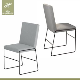 Conjunto Sala de Jantar Mesa 110cm Mdf Bp com 4 Cadeiras Dubai Mais Decor Linho Cinza Claro/Preto Fo - 7 Conjunto Sala de Jantar Mesa 110cm Mdf Bp com 4 Cadeiras Dubai Mais Decor Linho Cinza Claro/Preto Fo - 7
