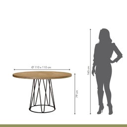 Conjunto Sala de Jantar Mesa 110cm Mdf Bp com 4 Cadeiras Dubai Mais Decor Linho Cinza Claro/Preto Fo - 2 Conjunto Sala de Jantar Mesa 110cm Mdf Bp com 4 Cadeiras Dubai Mais Decor Linho Cinza Claro/Preto Fo - 2