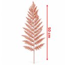 Ver imagem 6 de Folha Ramo Artificial Glitter Rose Gold Natalino 50cm 25 Peças