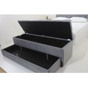 Ver imagem 2 de Puf Baú com Gaveta de Casal 140x50x45cm na Cor Cinza - Perfeito para o Seu Quarto.